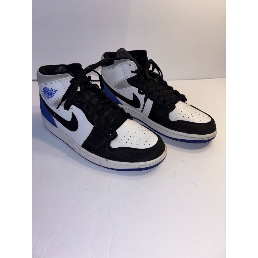 Nike Air Jordan 1 Mid SE‎ Sneakers Mens US 10.5 Black White Lace Up 852542-102